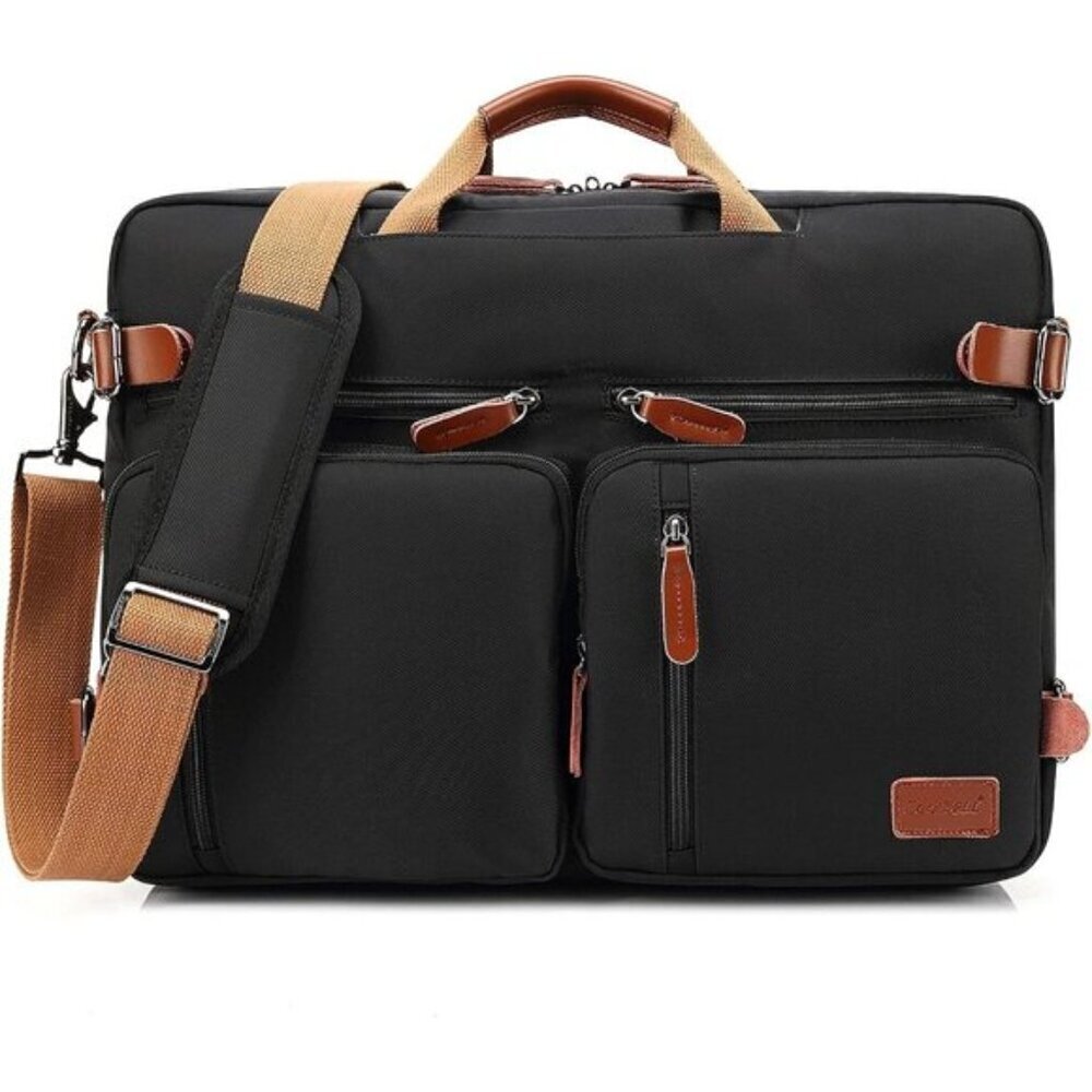 Convertible Backpack Messenger Shoulder Bag Laptop Case Handbag Business 17.3 in
